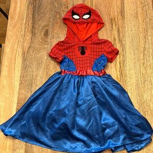 Marvel Spider-Man dress with hood size 6/6x